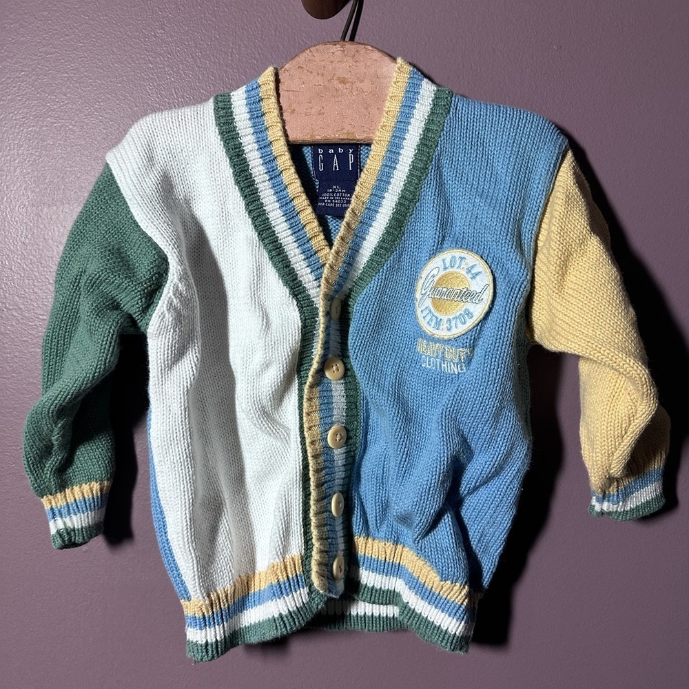 Vintage GAP Kids Multicolor Cardigan Sweater